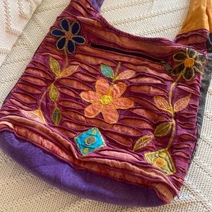 Rising International Multicolored Flower Power Tote Bag